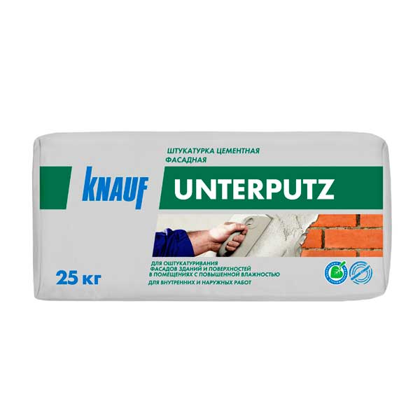 Штукатурка цементная КНАУФ-Унтерпутц 25 кг- nav