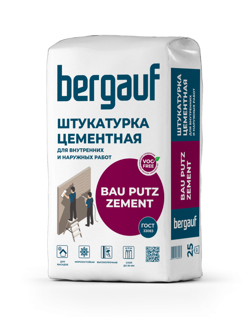Штукатурка Bergauf Bau Putz Zement