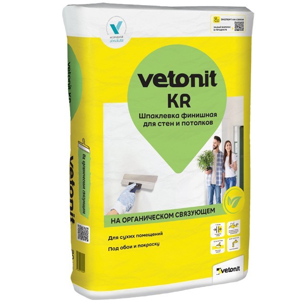 Шпатлёвка финишная Weber.Vetonit КR 20 кг- nav