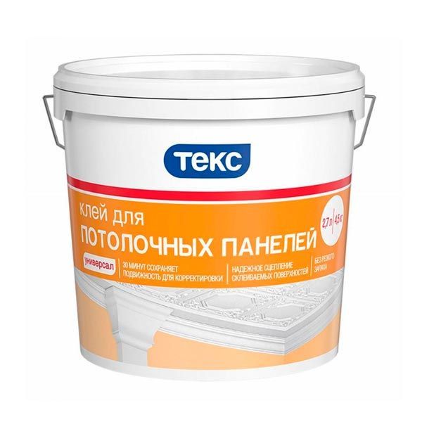 картинка Клей Текс для потолочных панелей универсал 4.5 кг магазин «СТД СКС» являющийся официальным дистрибьютором в России 