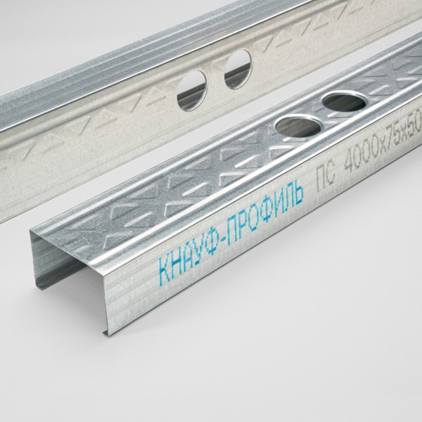 Профиль стоечный Кнауф 0.6 мм, 75х50 мм, 4 м- nav