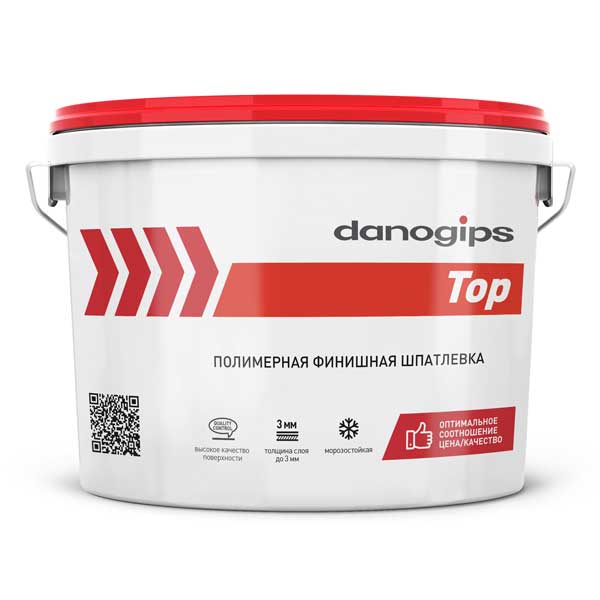 картинка Финишная шпаклевка DANO TOP 16.5 кг/10 л магазин «СТД СКС» являющийся официальным дистрибьютором в России 