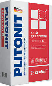 картинка Плиточный клей Плитонит Вб 25 кг магазин «СТД СКС» являющийся официальным дистрибьютором в России 