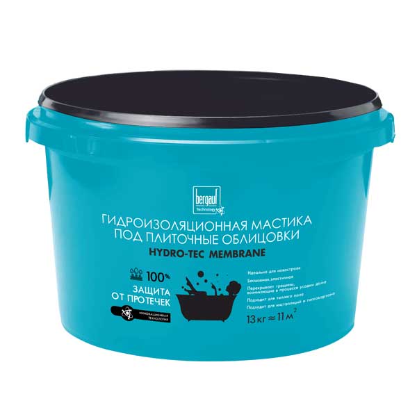 Гидроизоляционная мастика Bergauf Hydro-Tec Membrane 13 кг- nav