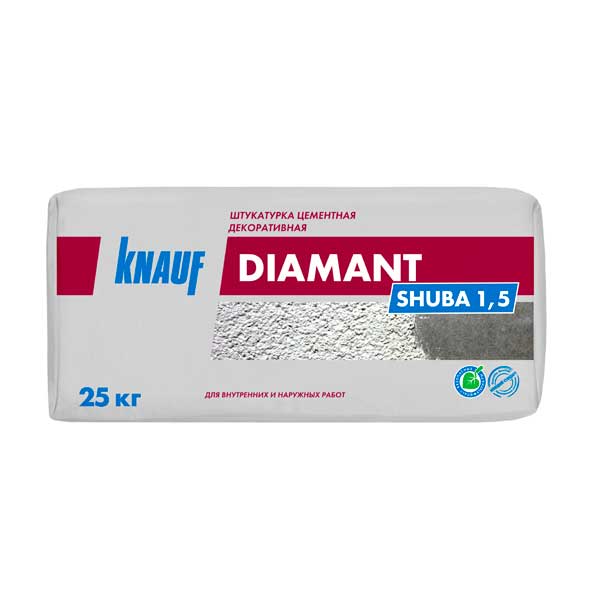 Штукатурка декоративная КНАУФ-Диамант Шуба 1.5 25 кг- nav