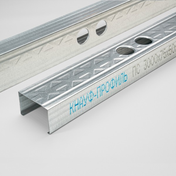 Профиль стоечный Кнауф 0.6 мм, 75х50 мм, 3 м- nav