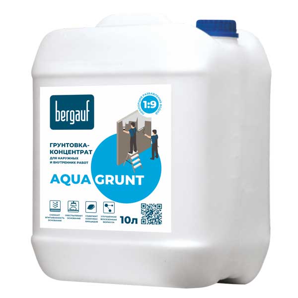 Грунтовка-концентрат Bergauf Aqua Grunt 10 л- nav