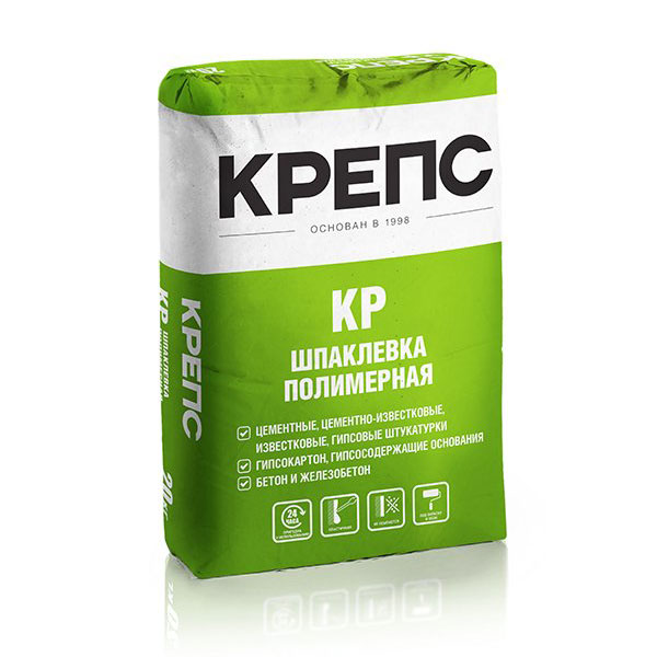 картинка Шпаклевка полимерная Крепс КР 20 кг магазин «СТД СКС» являющийся официальным дистрибьютором в России 