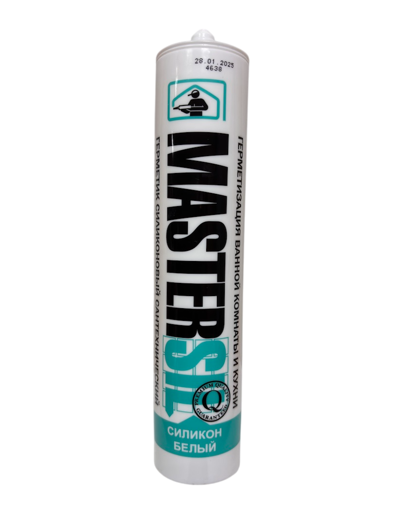 Герметик силиконовый санитарный Mastersil белый