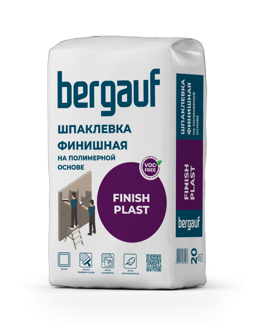 Полимерная шпаклевка Бергауф Finish Plast