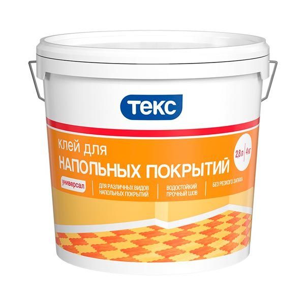 картинка Клей Текс для напольных покрытий универсал 14 кг магазин «СТД СКС» являющийся официальным дистрибьютором в России 