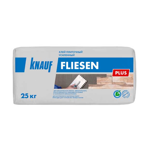 Клей для плитки КНАУФ-Флизен Плюс 25 кг- nav