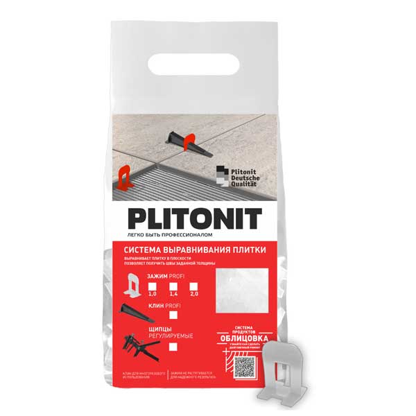 Система выравнивания плитки Плитонит Зажим SVP-PROFI 1.4 мм- nav