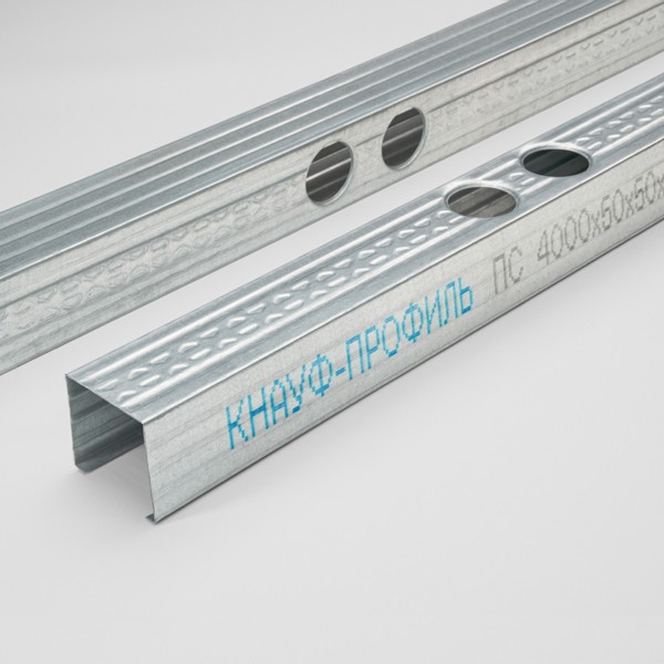 Профиль стоечный Кнауф 0.6 мм, 50х50, 4 м- nav