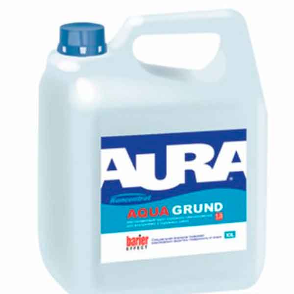 картинка Грунт-концентрат 1:5 влагоизолятор Aura Aqua Grund 10 л магазин «СТД СКС» являющийся официальным дистрибьютором в России 