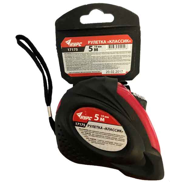 Рулетка КУРС Классик, 5 м- nav