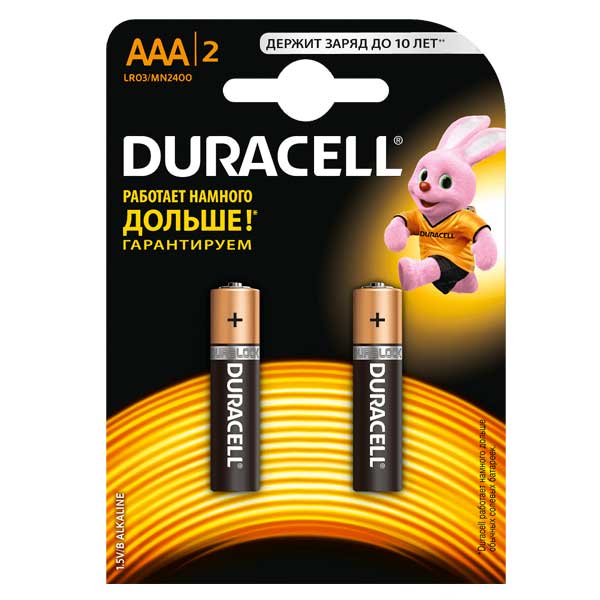 Батарейка DURACELL LR03 ААА Basic 2 шт- nav