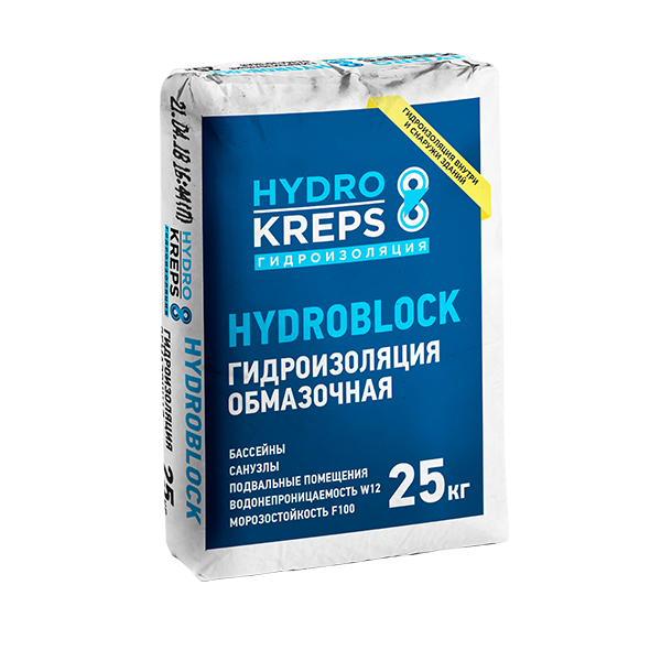 Гидроизоляция Крепс HYDROBLOCK 25 кг