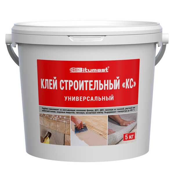 картинка Клей строительный универсальный Bitumast КС 5 кг магазин «СТД СКС» являющийся официальным дистрибьютором в России 