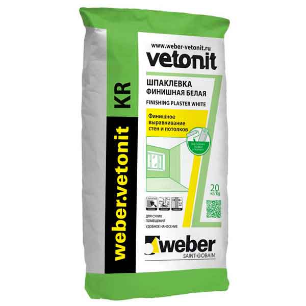 Шпатлёвка финишная Weber.Vetonit КR 20 кг-1