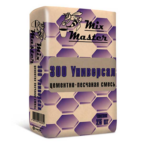 Цементно-песчаная смесь МиксМастер Универсал М300 25 кг- nav