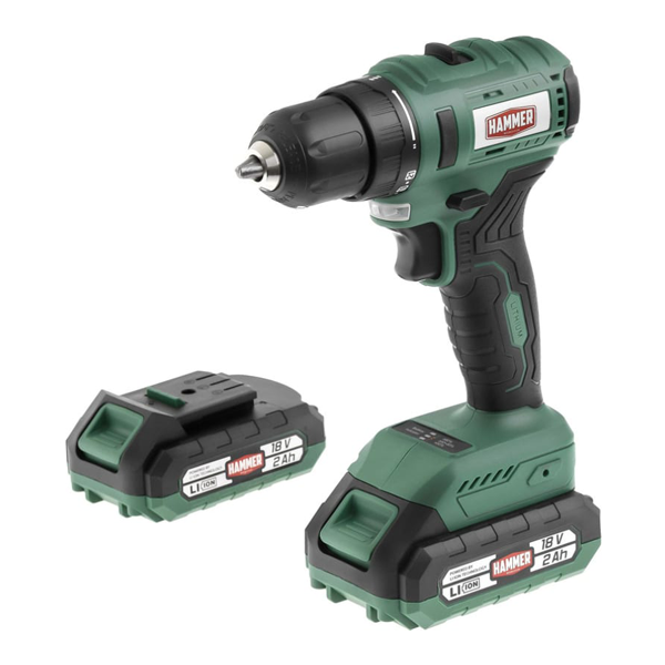Дрель аккумуляторная бесщёточная HAMMER ACD18BL- nav