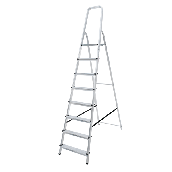 Стремянка алюминиевая Новая Высота 8 ступеней- nav