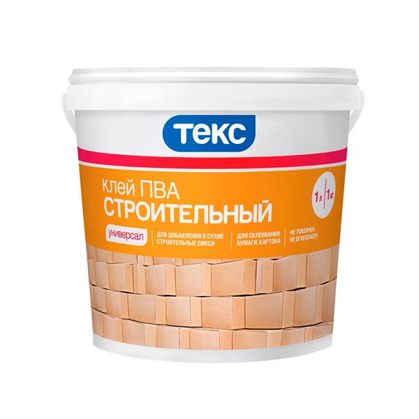 Клей ПВА Текс Строительный универсал 1 кг- nav