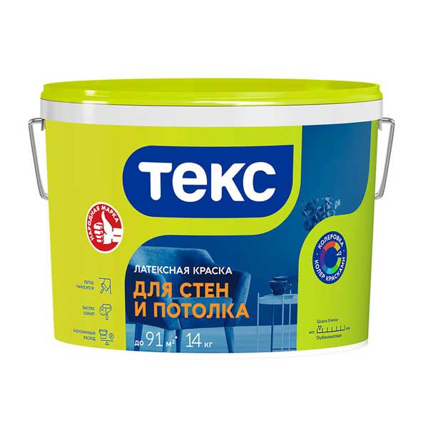 картинка Краска ТЕКС интерьерная Универсал