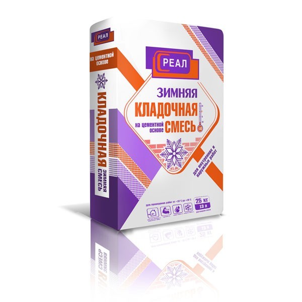картинка Кладочная смесь РЕАЛ ЗИМНЯЯ,