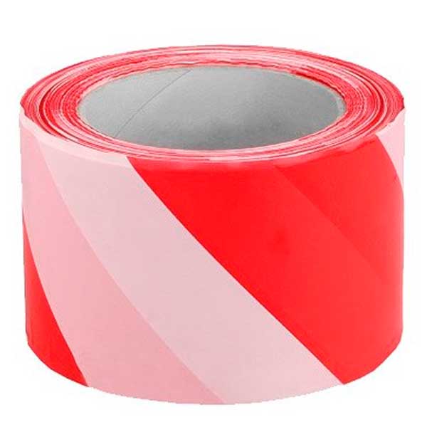 Лента сигнальная красно-белая 50мм х 200 м - nav