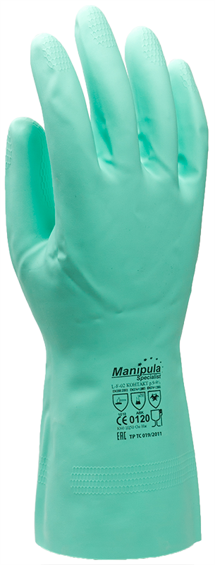 Перчатки латексные L-F-02 Контакт, р-р