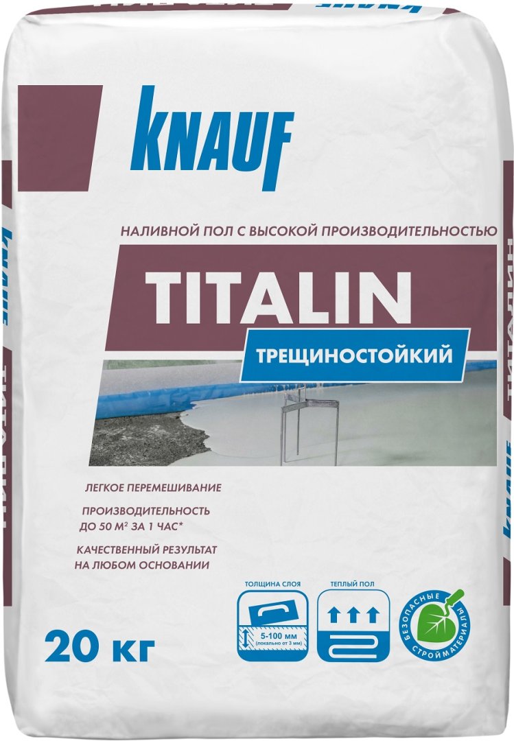 Ровнитель универсальный КНАУФ-Титалин 20 кг