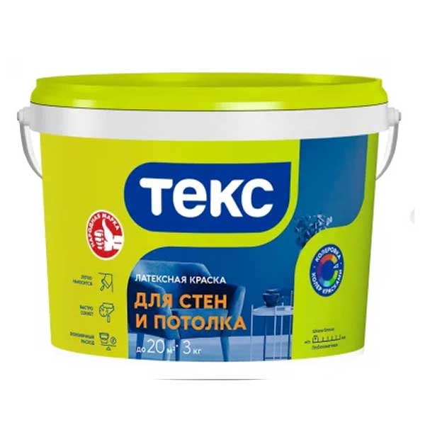 Краска ТЕКС интерьерная Универсал матовая- nav
