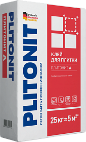 картинка Плиточный клей Плитонит А 25 кг магазин «СТД СКС» являющийся официальным дистрибьютором в России 