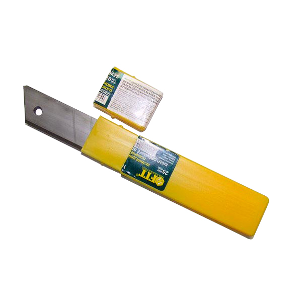 картинка Лезвия FIT для ножа технического 25 мм 10 шт магазин «СТД СКС» являющийся официальным дистрибьютором в России 