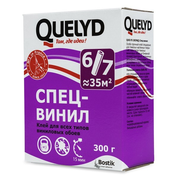 Клей для виниловых обоев Quelyd Спец-винил 300 г- nav