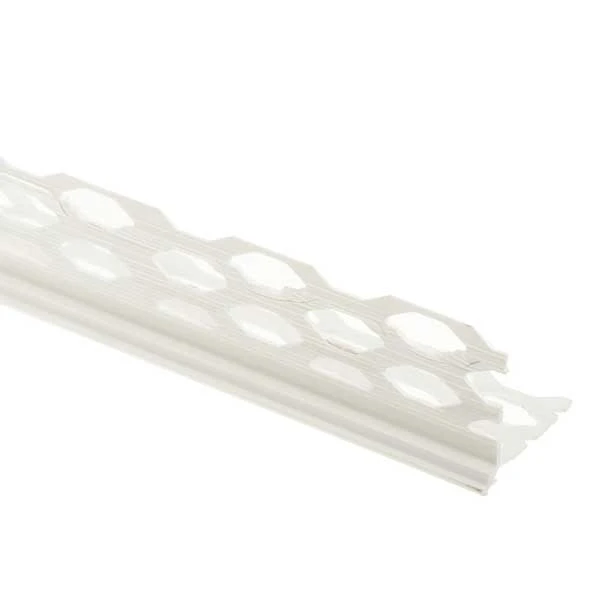 Профиль углозащитный пластиковый 34х34 мм с маяком 6 мм 3 м штукатурный- nav