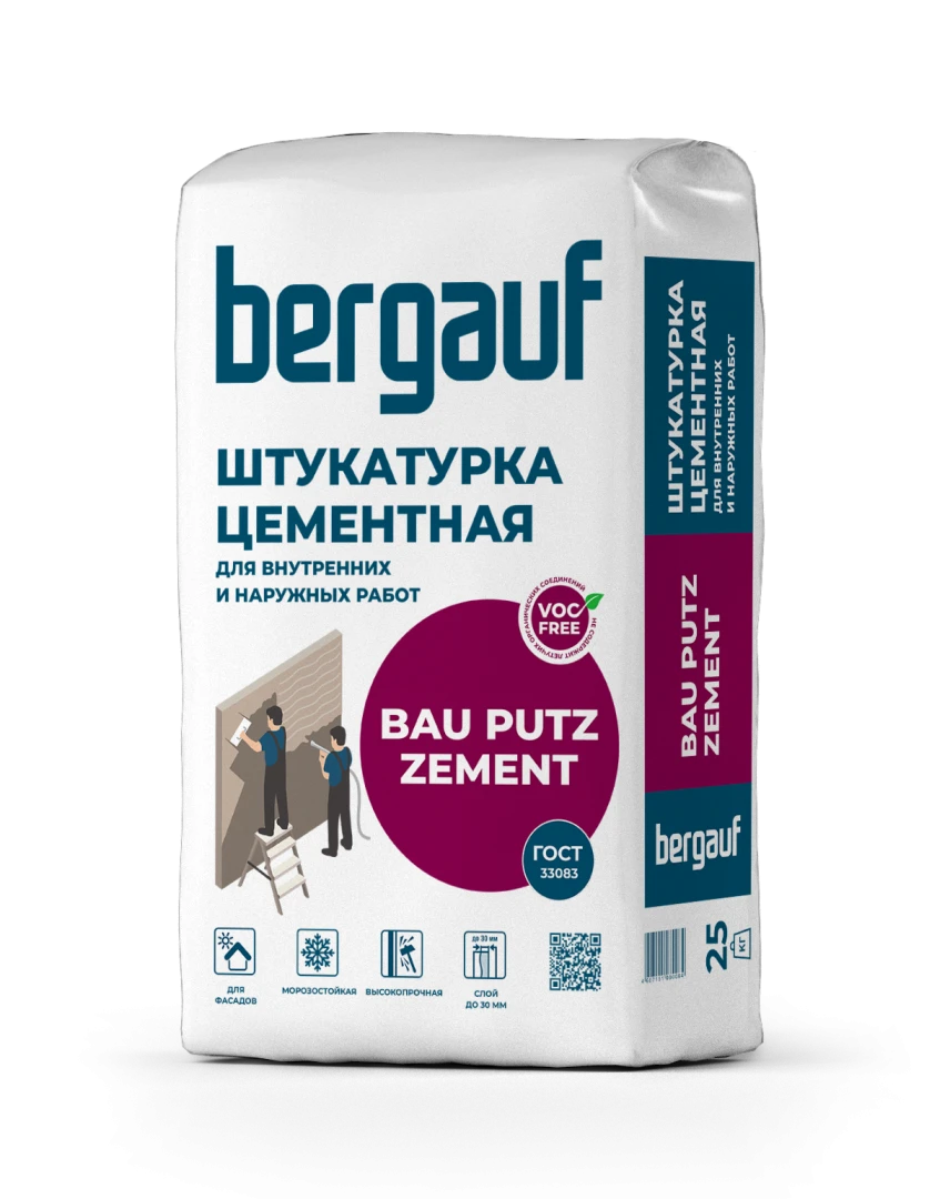 Штукатурка Bergauf Bau Putz Zement