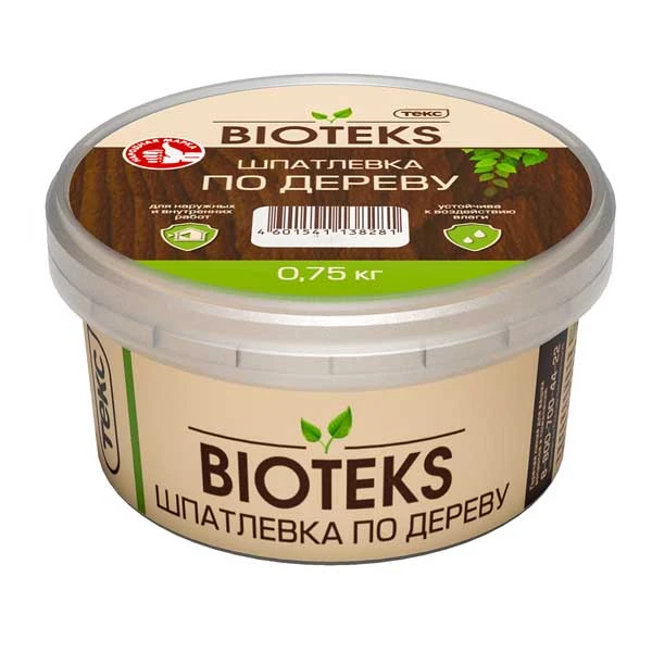 Шпатлевка по дереву Текс белая 0.75 кг- nav