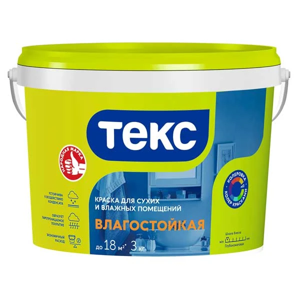картинка Краска водно-дисперсионная Текс Универсал