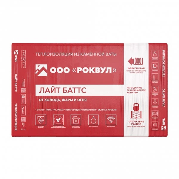 картинка Утеплитель Rockwool Лайт Баттс
