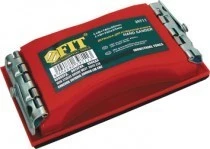 Держатель д/нажд.бум. пластиковая с мет.прижимом, красная 210х105 мм- nav