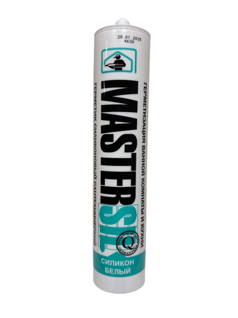 Герметик силиконовый санитарный Mastersil белый
