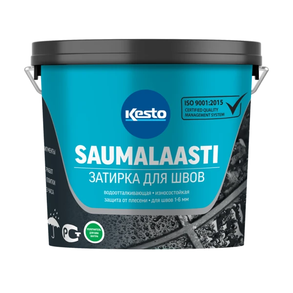 Затирка Kesto Saumalaasti 041 средне-серый 10 кг-0