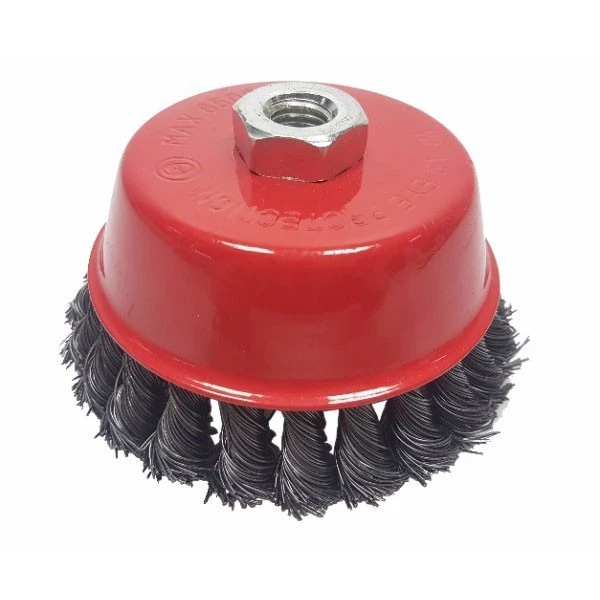 Кордщетка-чашка для шлифовальной машины, крученая проволока 0.5 мм, 65 мм- nav