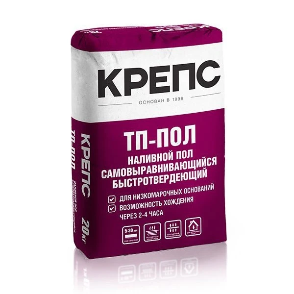 Ровнитель Крепс ТП-пол самовыравнивающийся 20 кг- nav