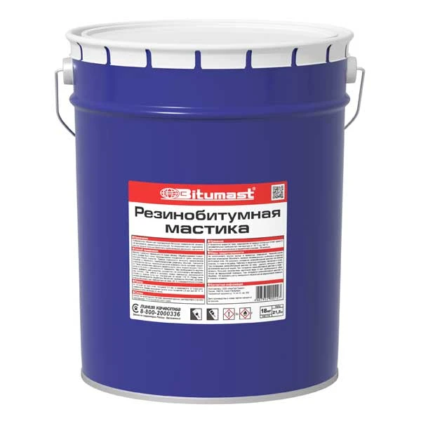 Мастика резинобитумная Bitumast, 21.5 л- nav