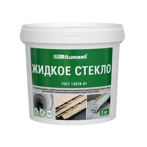 Добавка жидкое стекло Bitumast натриевое 3 кг- nav