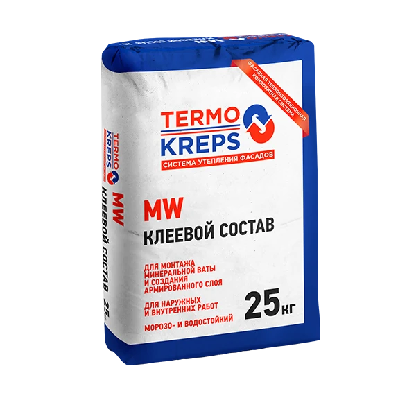 Клей для минеральной ваты Крепс MW 25 кг- nav